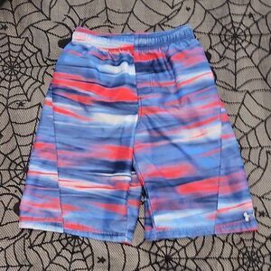 Under Armour Red, White, & Blue Boys Swin Trunks Size XL
